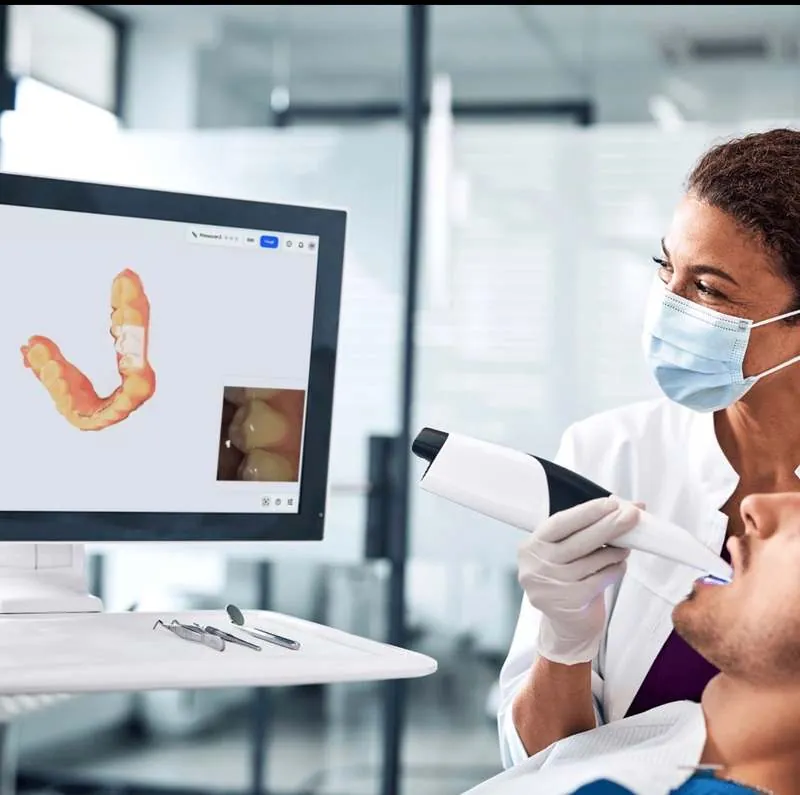 Empreinte dentaire numérique avec la caméra intra-orale Dentsply Sirona